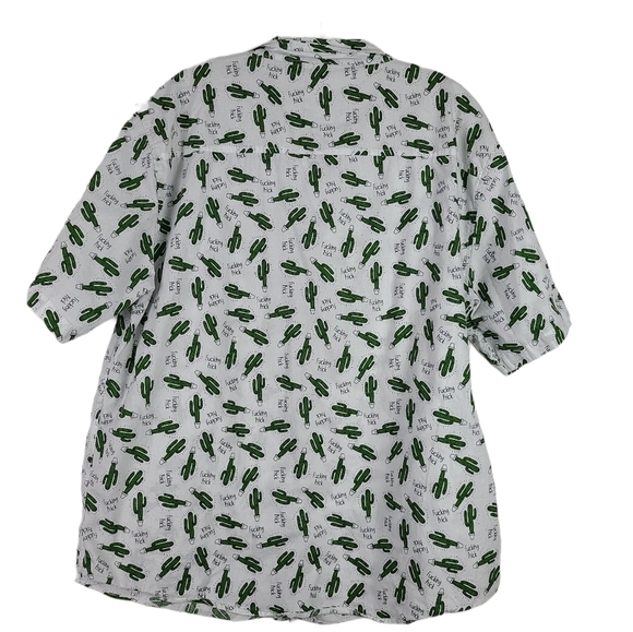 Spencer Novelty Button Down Shirt Large F*cking Prick - Picture 3 of 6